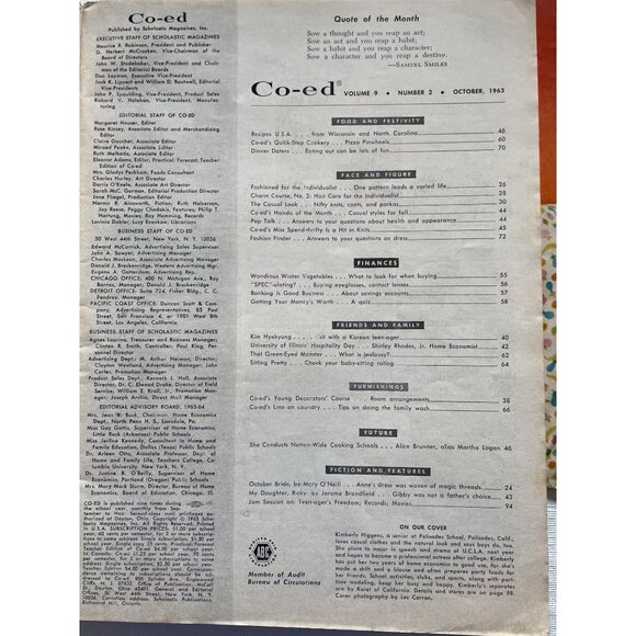 Vintage Co-Ed Magazine Collection Breck Tampax Ads - Picture 7 of 8